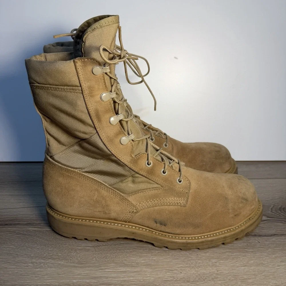 Vibram Tactical Steel Toe UFCW Mondo PT 8430 Desert Tan Boots Men's Size 13